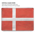 Denmark Flag Distressed MacBook Cases